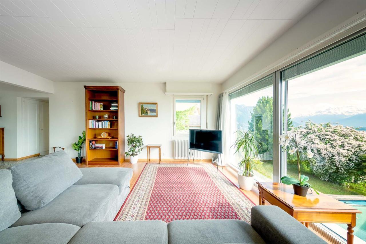 Rooms In Splendid Apartment With Parking-Stunning Lake View Montreux Eksteriør billede