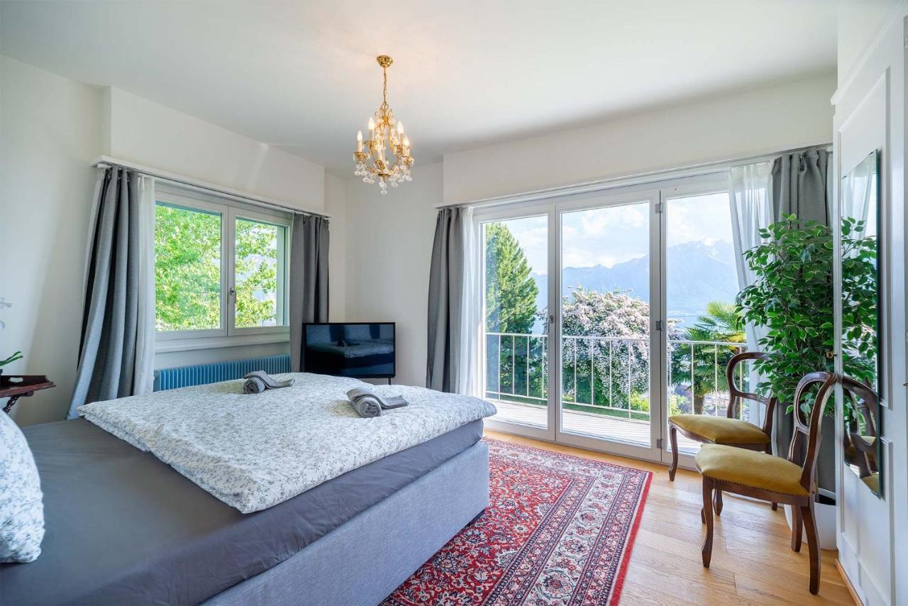 Rooms In Splendid Apartment With Parking-Stunning Lake View Montreux Eksteriør billede