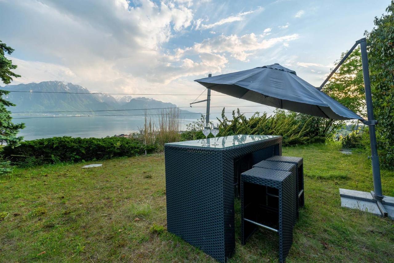 Rooms In Splendid Apartment With Parking-Stunning Lake View Montreux Eksteriør billede